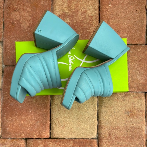 Sam Edelman Turquoise platform Mules - Picture 2 of 3
